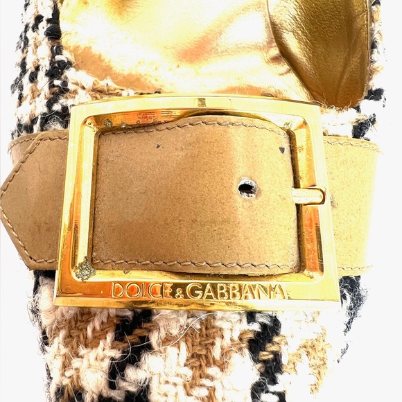 Dolce & Gabbana Houndstooth Heels - Made in Italy 37 - Picture 10 of 12